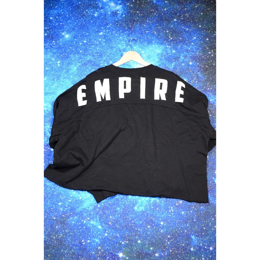 Her Universe Star Wars Shirt Womens 2 Black Cropped Empire Long Sleeve Top